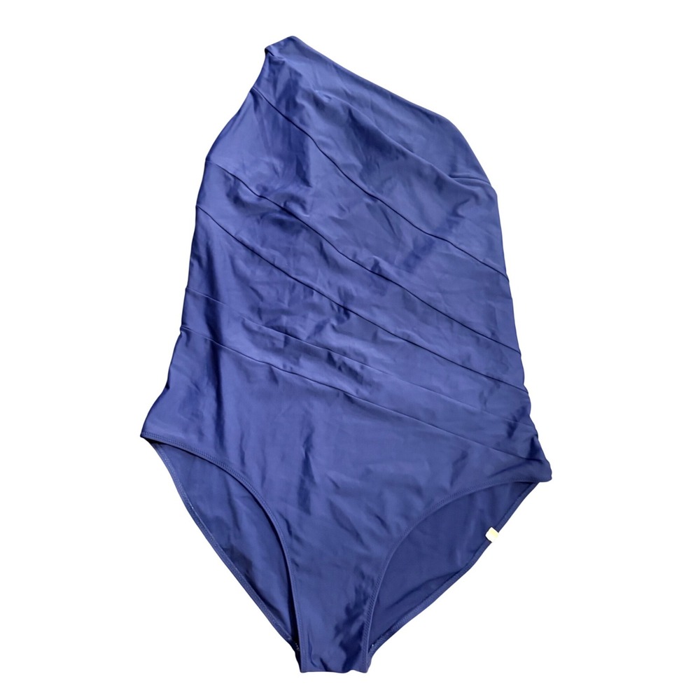 Summersalt The Sidestroke One Shoulder One Piece Swimsuit Blue Size 20